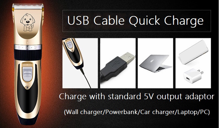 A60 usb draadloze huisdierentondeuse