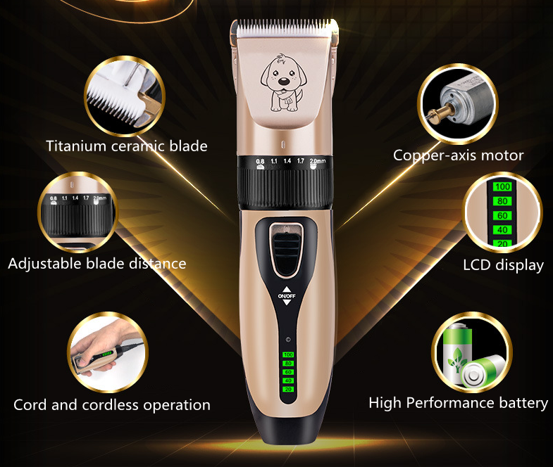 C28 usb draadloze huisdierentondeuse